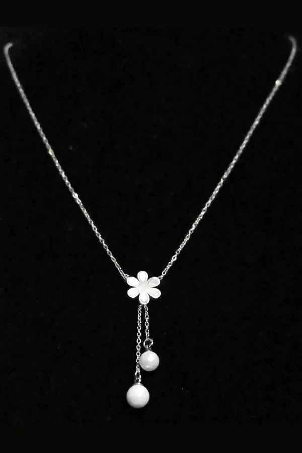 Collier fleur Argent