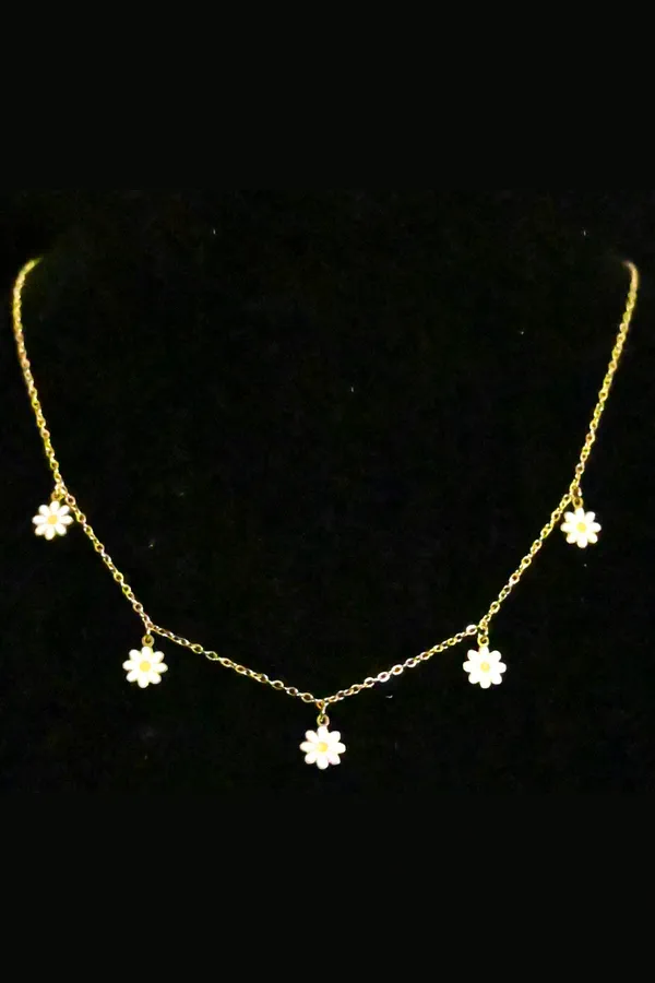 Collier fleur Or