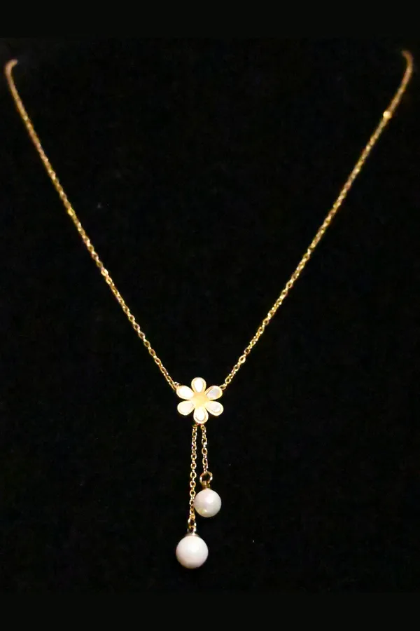 Collier fleur Or