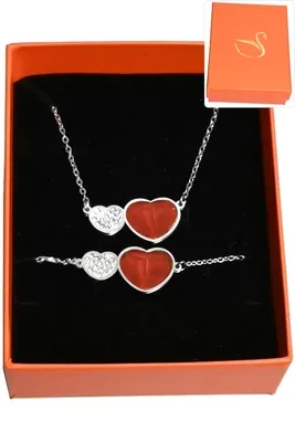 Coffret Coeur parure bijoux collection hervé aliex Argent