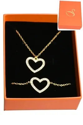 Coffret coeur parure bijoux collection hervé aliex Or C325C3 