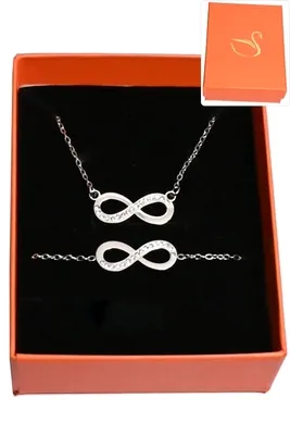 Coffret infini parure bijoux collection hervé aliex Argent