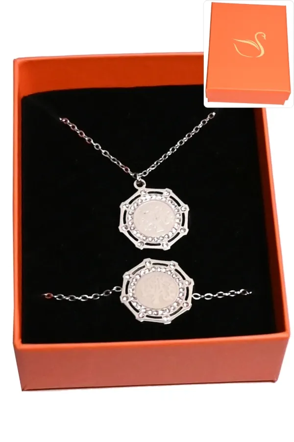 Coffret arbre de la vie parure bijoux collection hervé aliex Argent