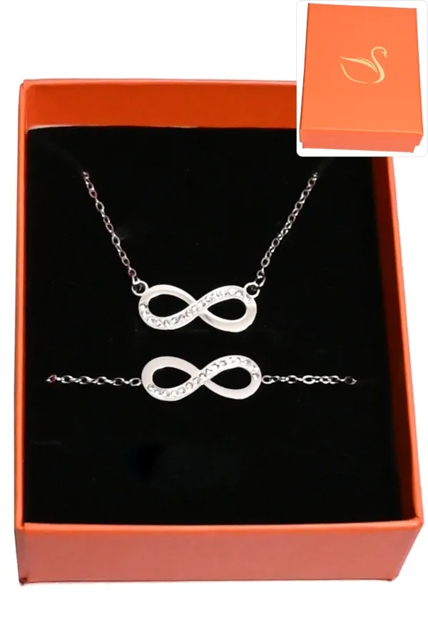 Coffret infini parure bijoux collection hervé aliex Argent