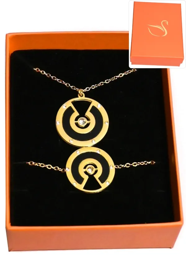 Coffret cercle parure bijoux collection hervé aliex Or