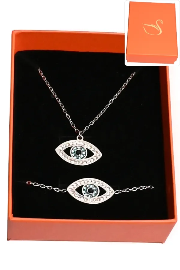 Coffret oeil fatma parure bijoux collection hervé aliex Argent