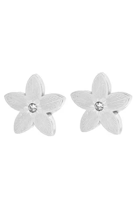 Boucle-d-oreille fleur Argent