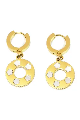 Boucle-d-oreille fleur Or 982584 