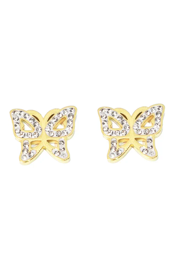 Boucle-d-oreille papillon Or