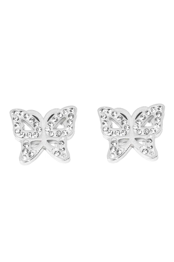 Boucle-d-oreille papillon Argent