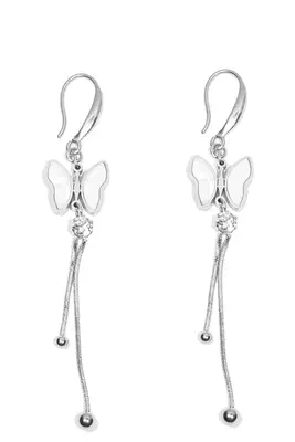 Boucle-d-oreille papillon Argent