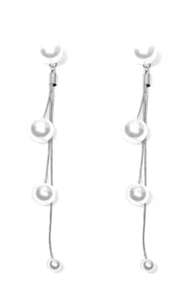 Boucle-d-oreille perle Argent