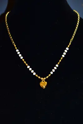 Collier Coeur Or D7A603 