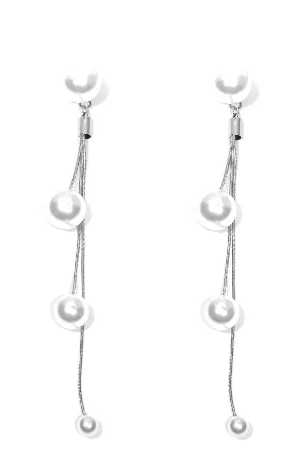 Boucle-d-oreille perle Argent