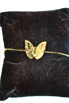 Bracelet papillon Or