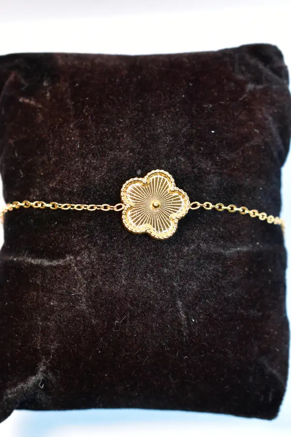 Bracelet fleur Or