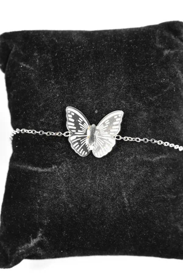 Bracelet papillon Argent