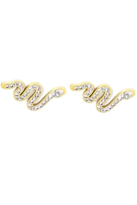 Boucle-d-oreille serpent Or