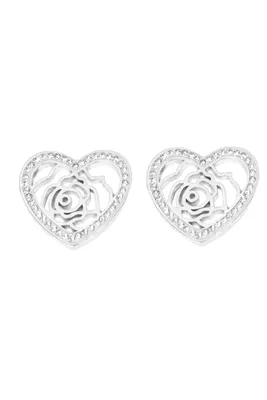 Boucle-d-oreille Coeur Argent B27CBF 