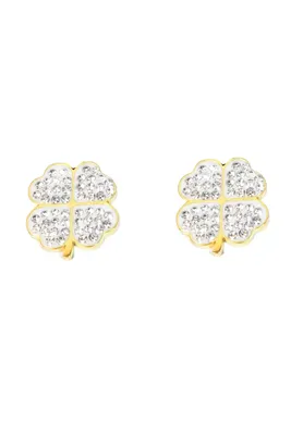 Boucle-d-oreille trèfle Or
