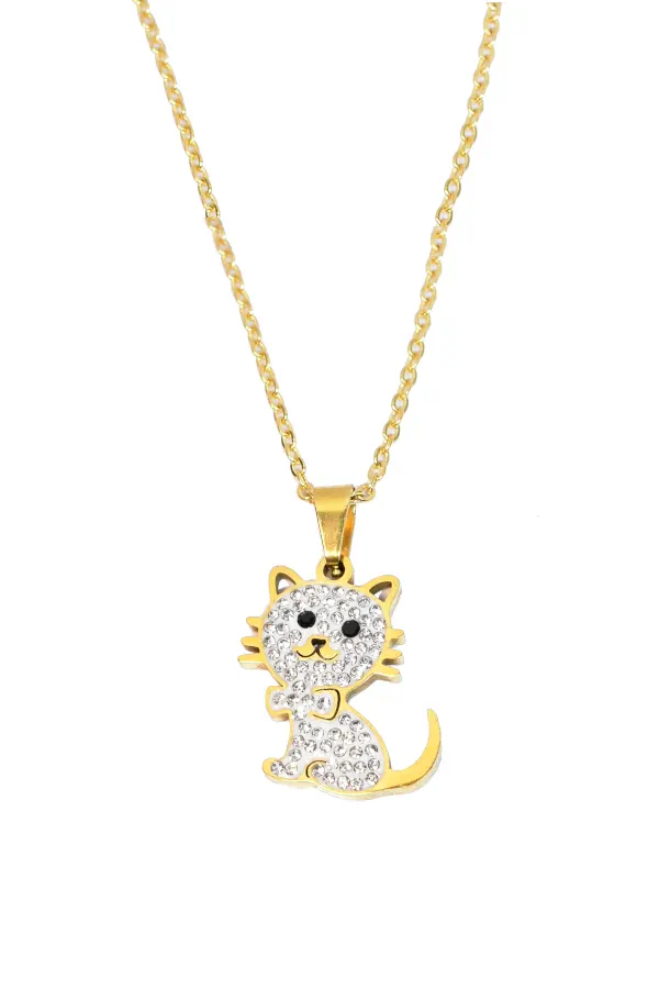 Pendentif chat Or