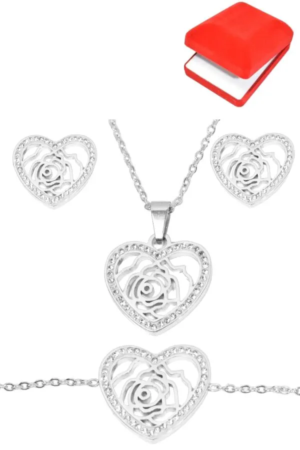 Coffret Coeur Argent