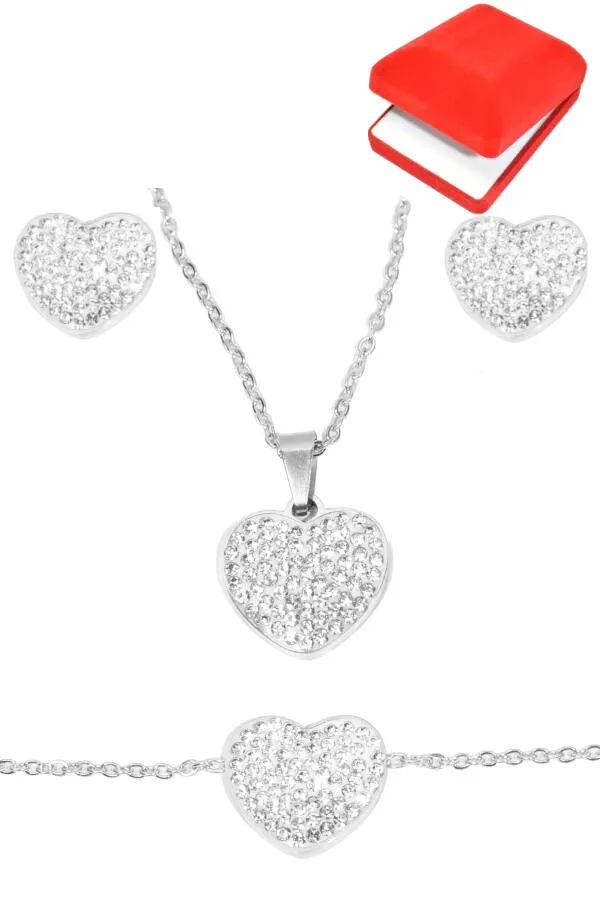 Coffret Coeur Argent