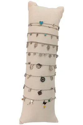 Bracelet en lot avec présentoire Argent 087701