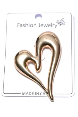 broche coeur Or 24D569