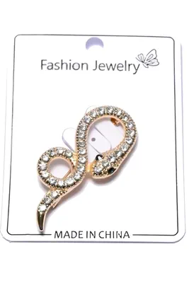 broche serpent Or 27779C