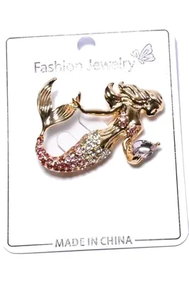 broche sirène Or 8E3153