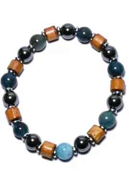 Bracelet minéral élastique Blanc C32B5B