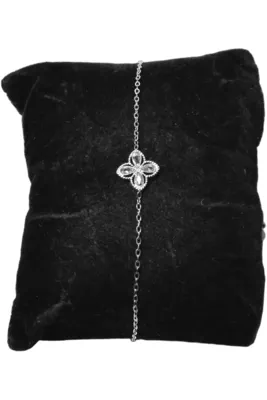 Bracelet fleur Argent