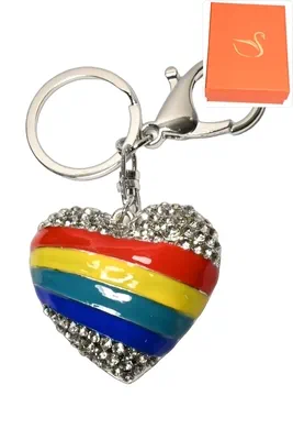 porte-cle cadeaux coeur Argent