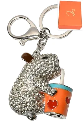 porte-cle cadeaux Capybara Argent