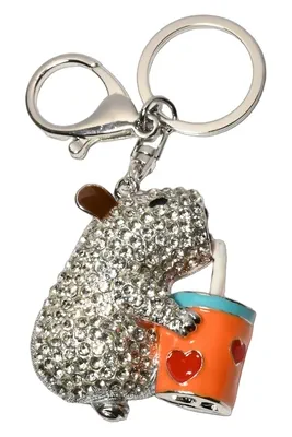 porte-cle capybara Argent