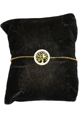 Coffret parure bijoux cadeaux orange arbre de la vie