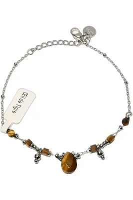 Bracelet oeil de tigre Argent