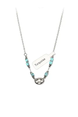Bracelet turquoise graine de café