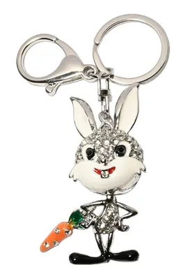 porte-cle lapin Argent