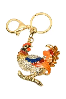 porte-cle coq Or