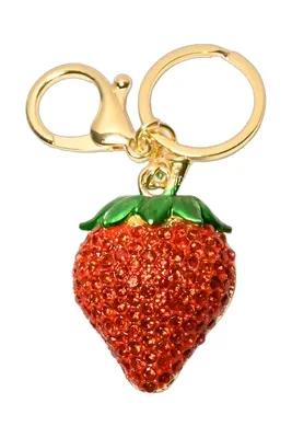 porte-cle fraise multicolore