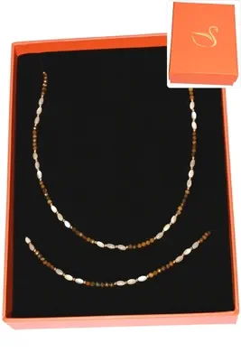 Coffret coffret parure bijoux pierre minérale Or 00D66E