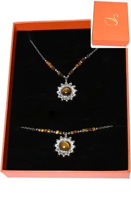 Coffret coffret parure bijoux pierre minérale 233DAB