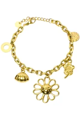 Collier breloque fleur 6811F9