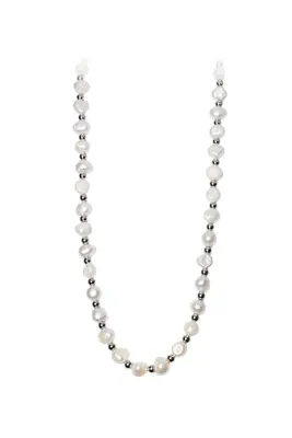 Collier perle naturelle Argent 80F602