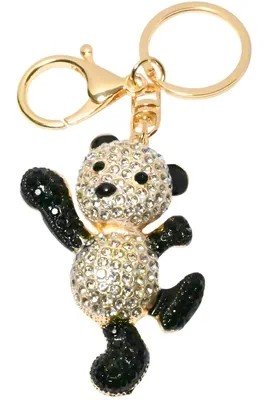 porte-cle panda Or B8EDC4