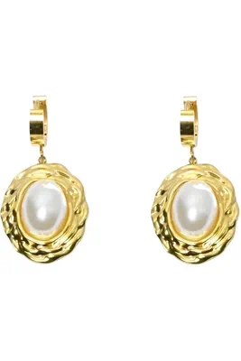 Boucle-d-oreille perle Or EAB46B