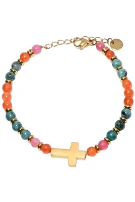 Coffret coffret parure bijoux pierre minérale croix FCF3DF