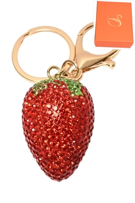 porte-cle coffret cadeaux fraise Or